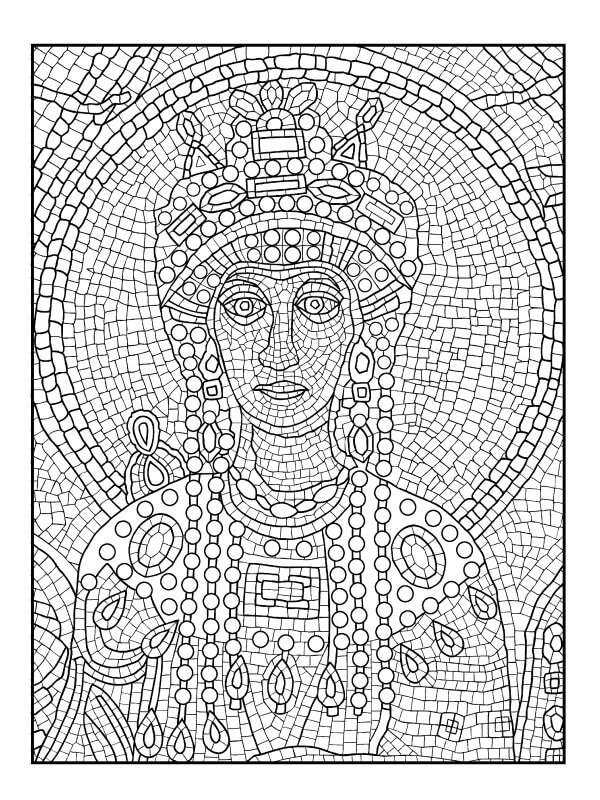 80 Printable Spring Mosaic Coloring Pages 69
