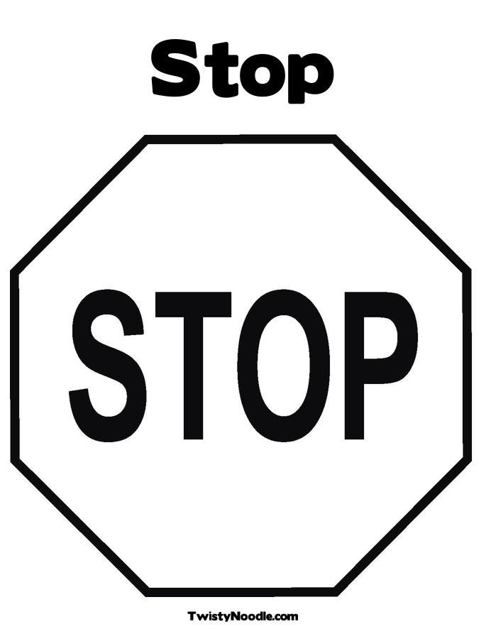 80 Printable Stop Sign Coloring Page 3