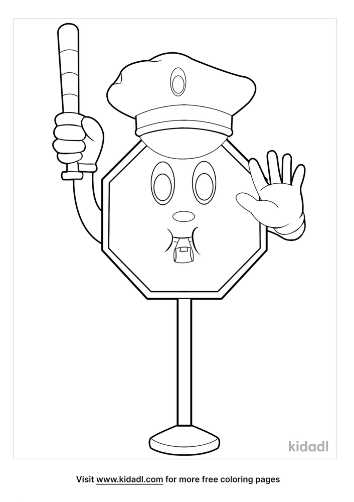 80 Printable Stop Sign Coloring Page 38