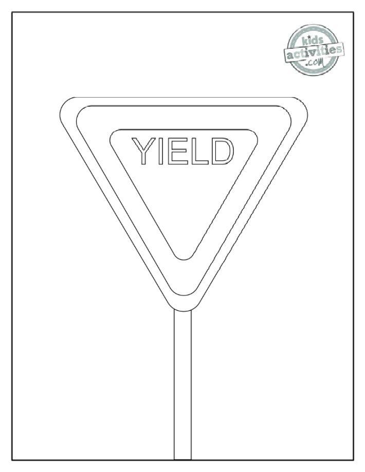 80 Printable Stop Sign Coloring Page 42