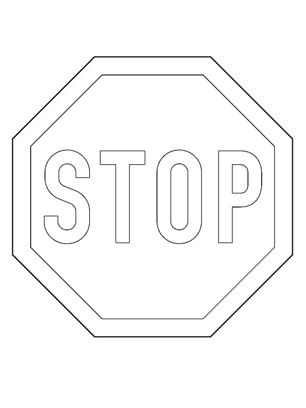80 Printable Stop Sign Coloring Page 51