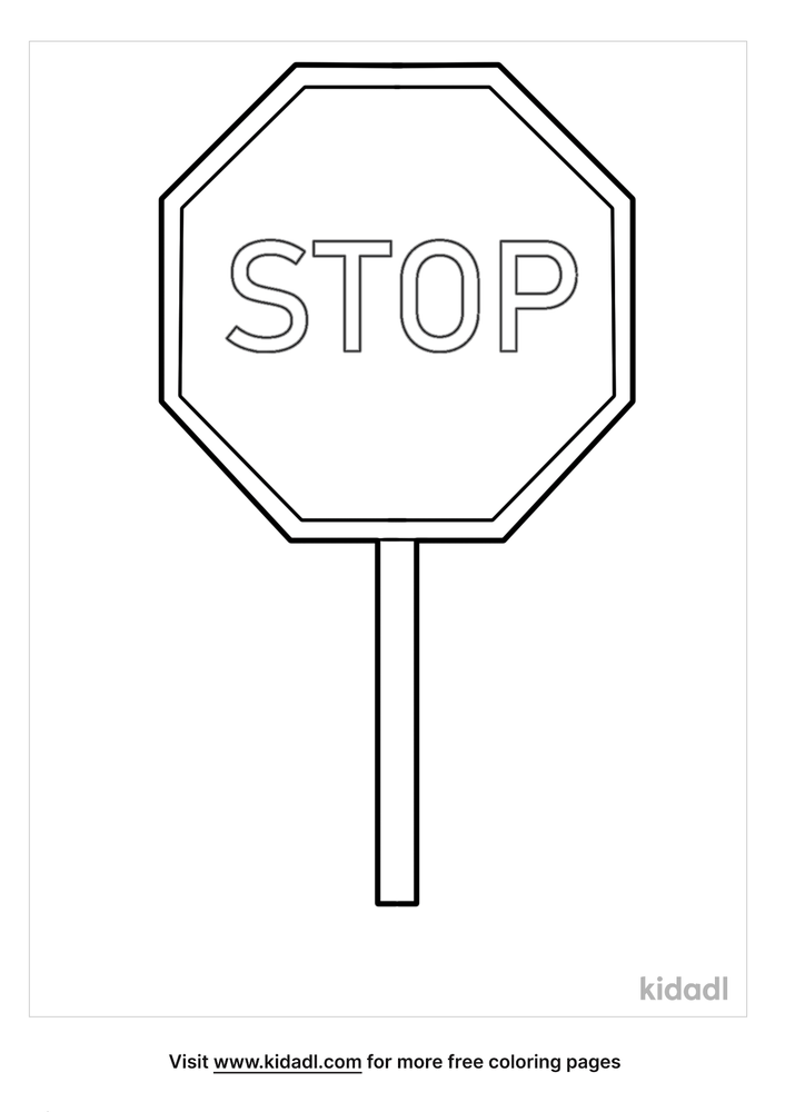 80 Printable Stop Sign Coloring Page 64