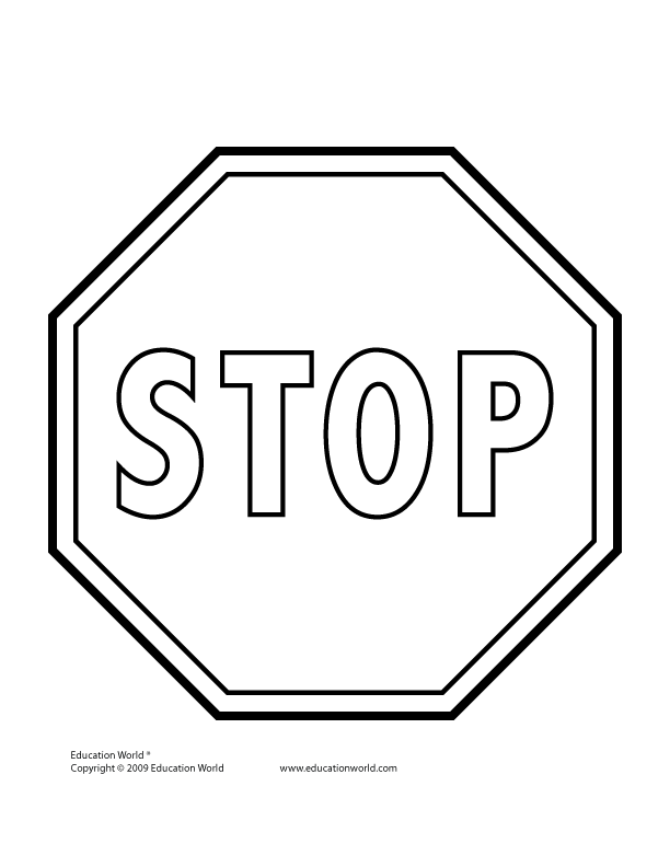 80 Printable Stop Sign Coloring Page 75