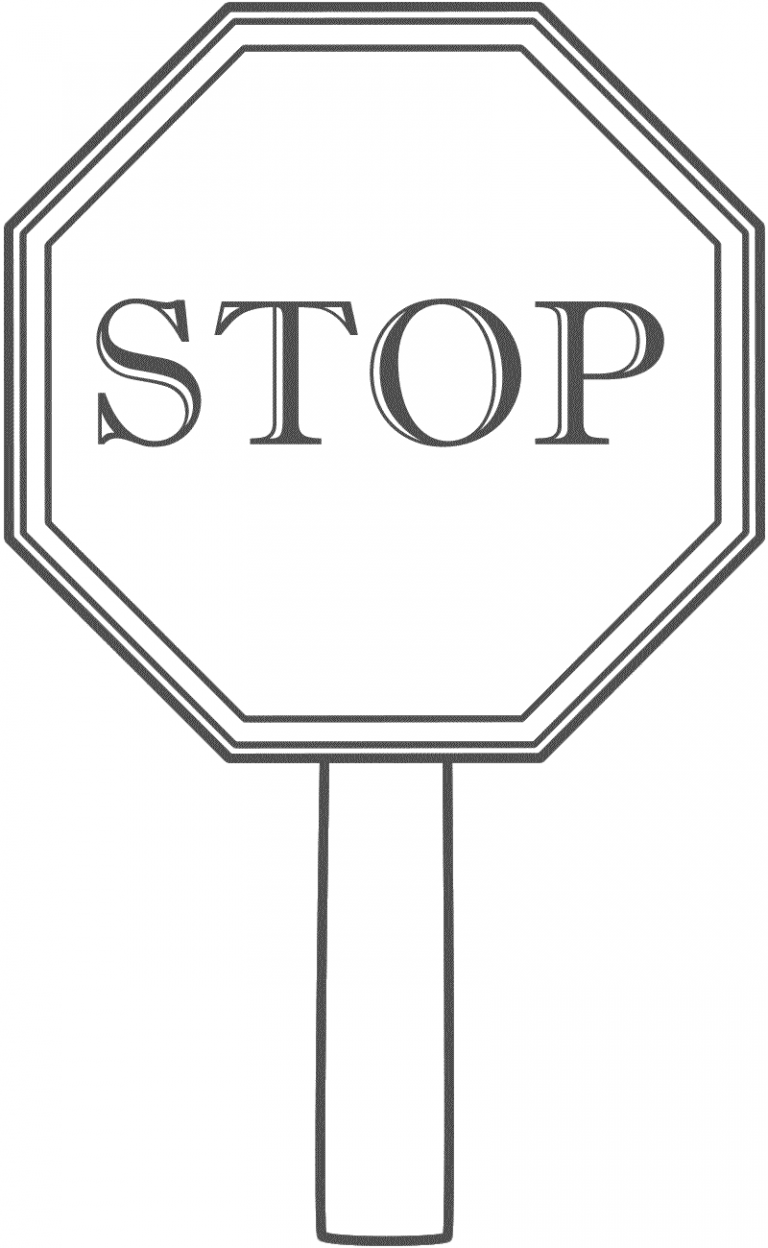 80 Printable Stop Sign Coloring Page 77