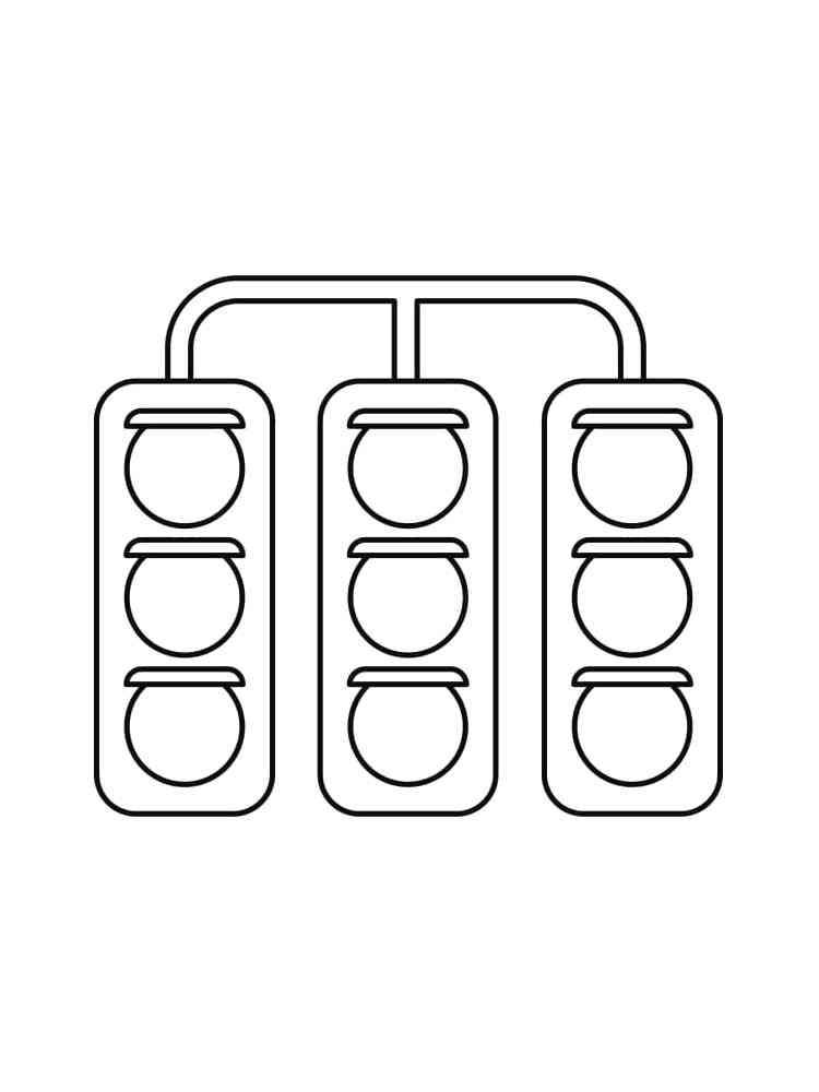 80 Printable Traffic Light Coloring Page 18