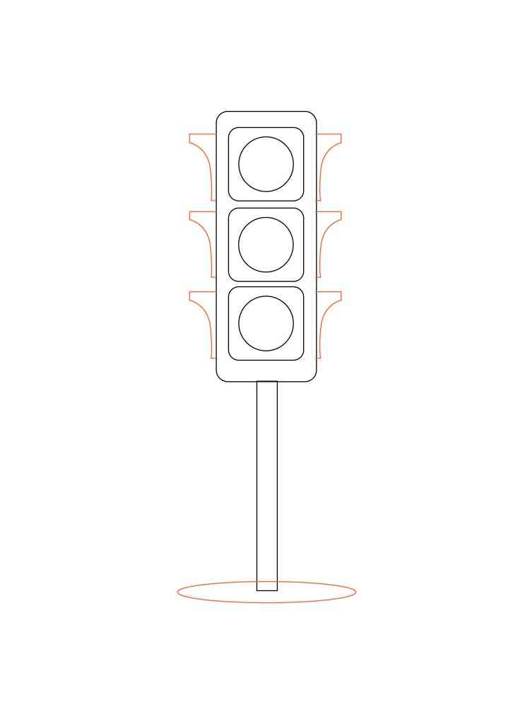 80 Printable Traffic Light Coloring Page 20