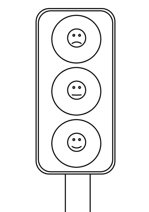 80 Printable Traffic Light Coloring Page 25