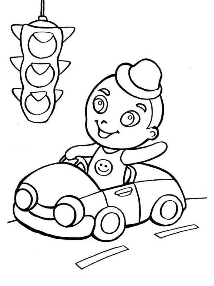 80 Printable Traffic Light Coloring Page 27