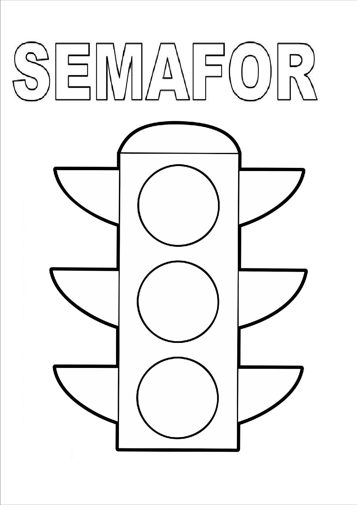 80 Printable Traffic Light Coloring Page 30