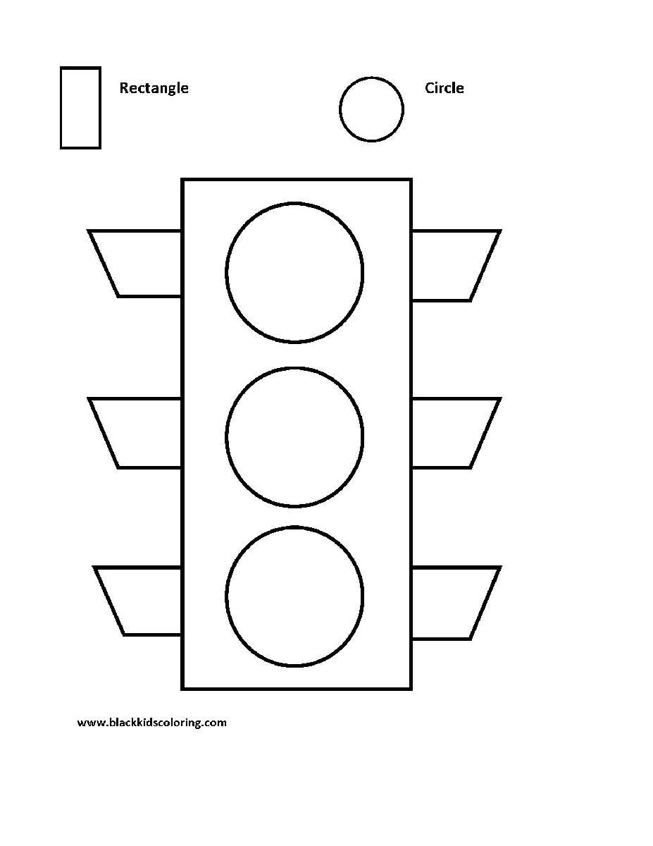 80 Printable Traffic Light Coloring Page 52