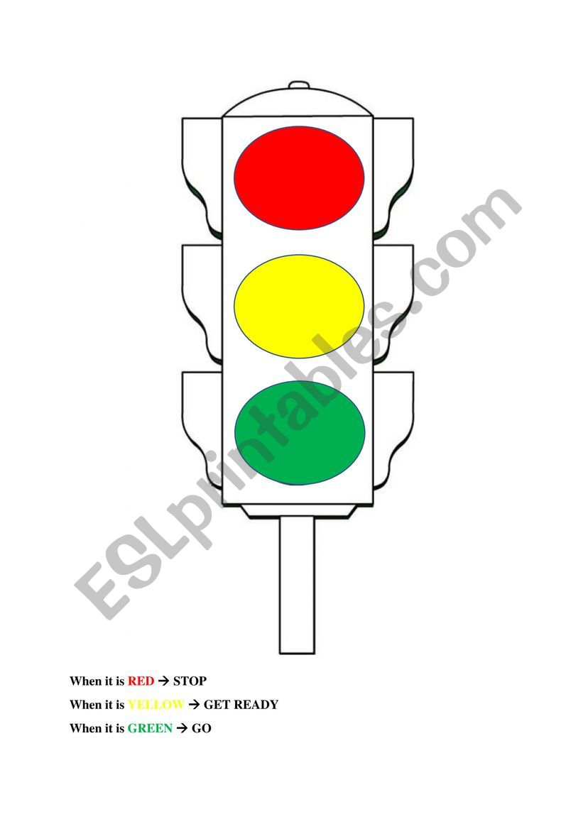 80 Printable Traffic Light Coloring Page 55