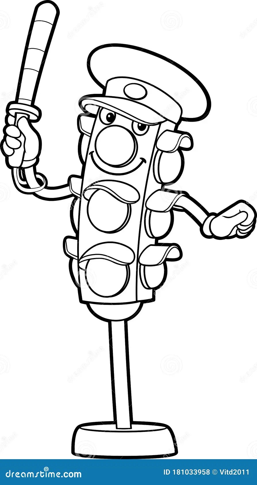 80 Printable Traffic Light Coloring Page 6