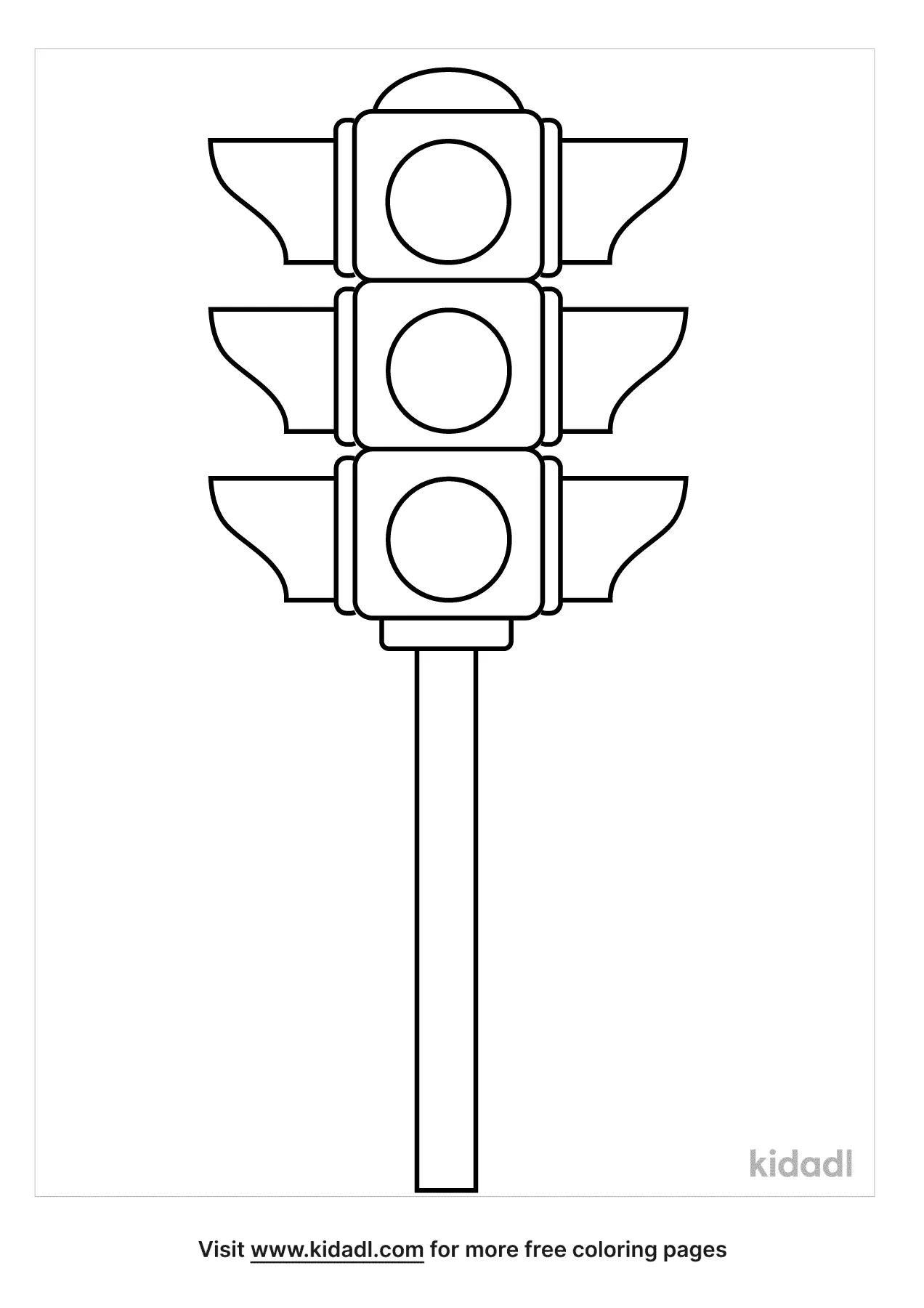 80 Printable Traffic Light Coloring Page 69