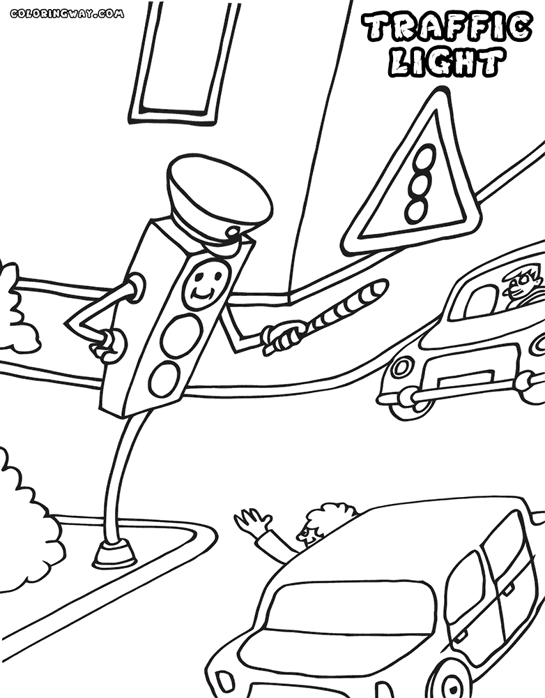 80 Printable Traffic Light Coloring Page 76