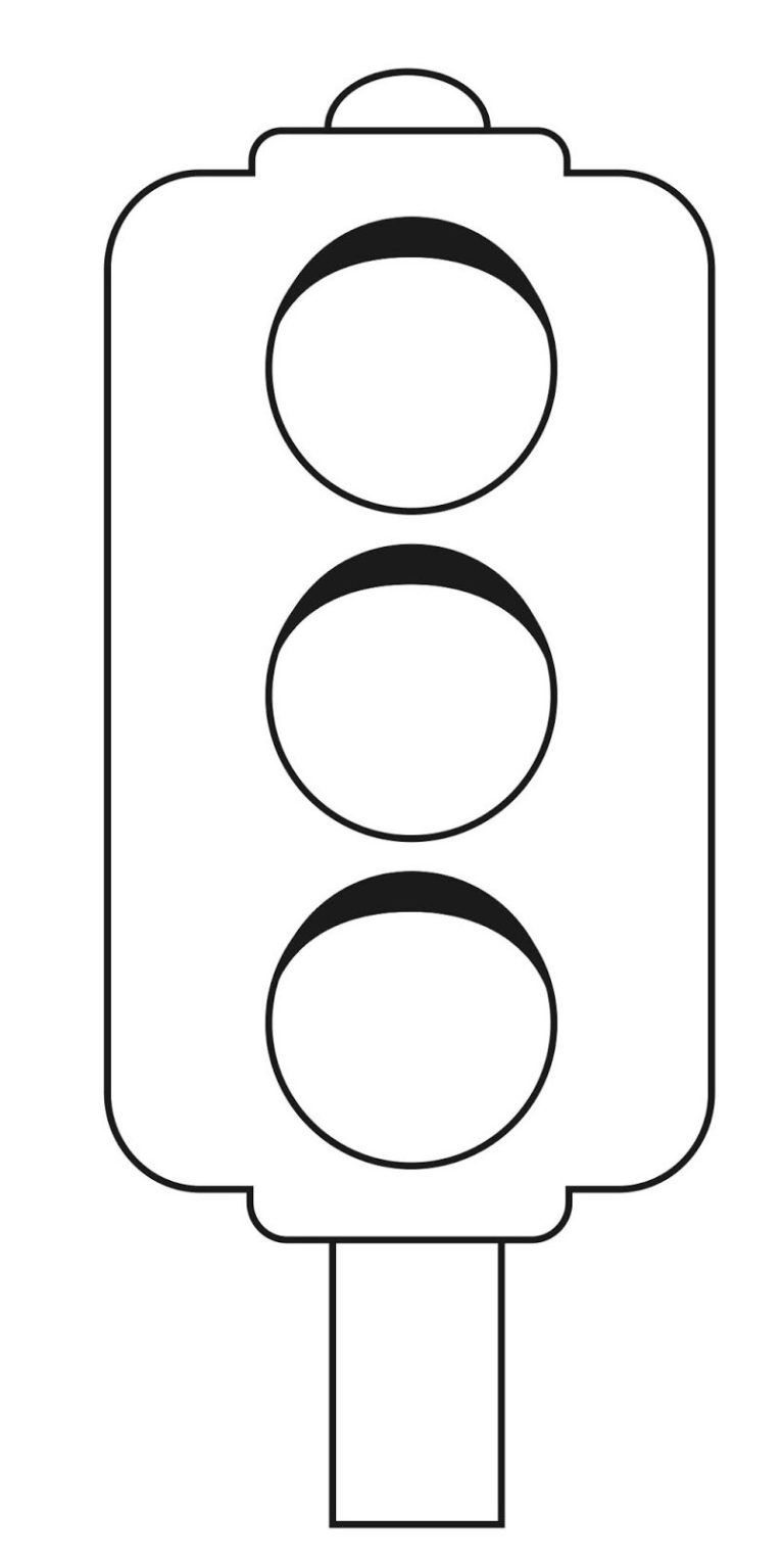 80 Printable Traffic Light Coloring Page 88
