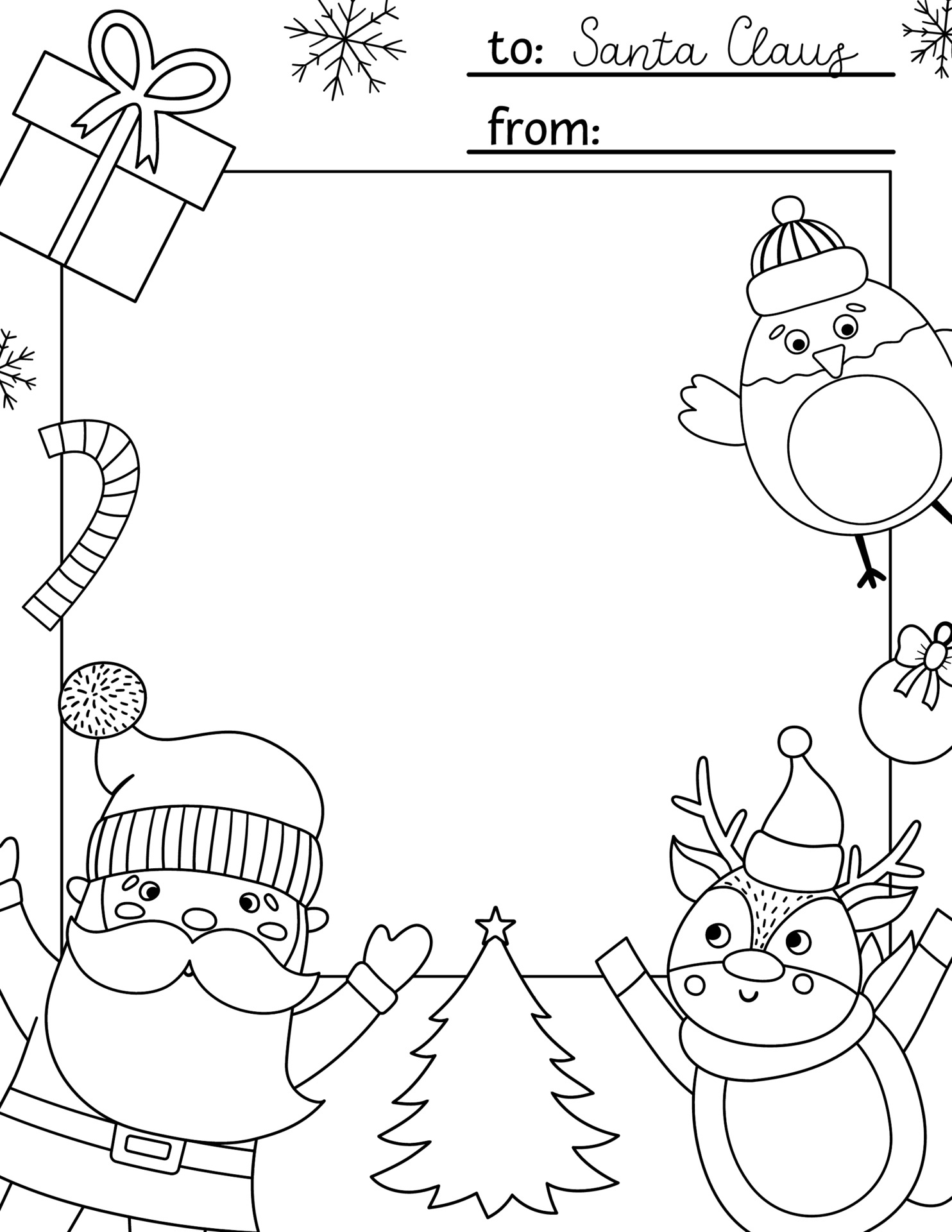 90 Christmas Cards Printable Coloring 14