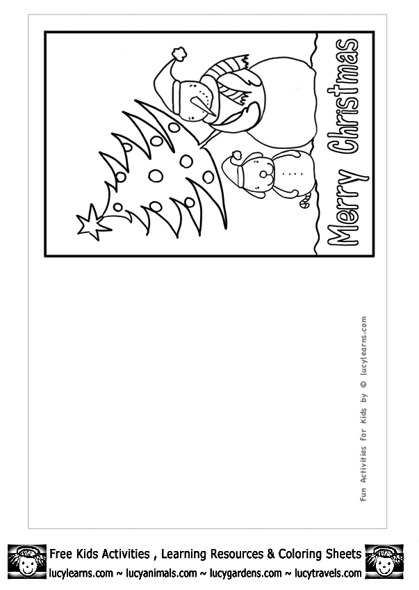 90 Christmas Cards Printable Coloring 31