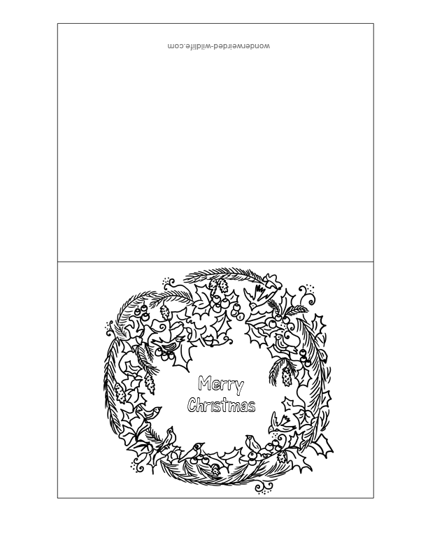 90 Christmas Cards Printable Coloring 35