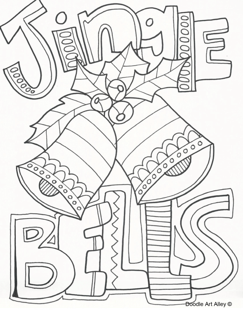 90 Christmas Cards Printable Coloring 6