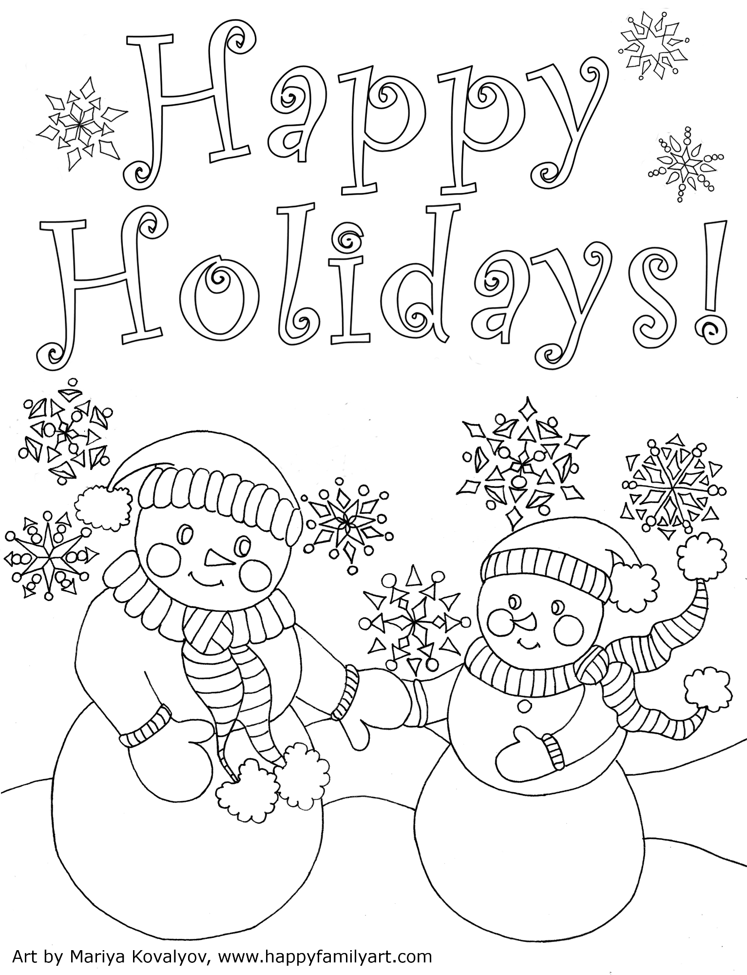90 Christmas Cards Printable Coloring 72