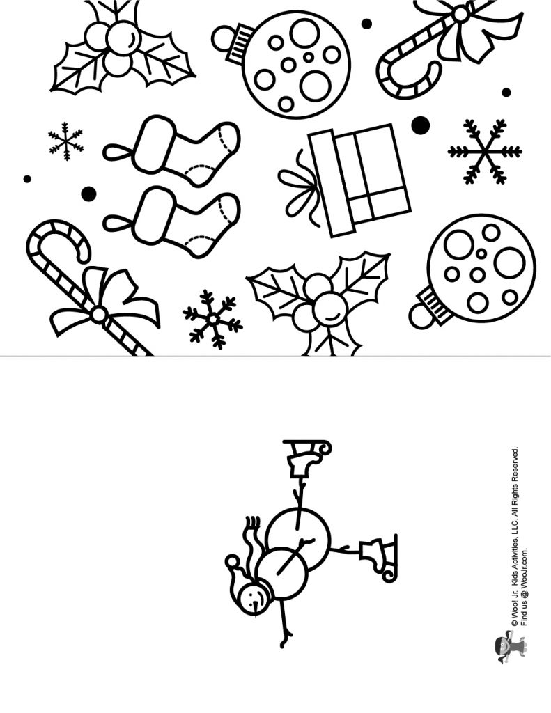 90 Christmas Cards Printable Coloring 84