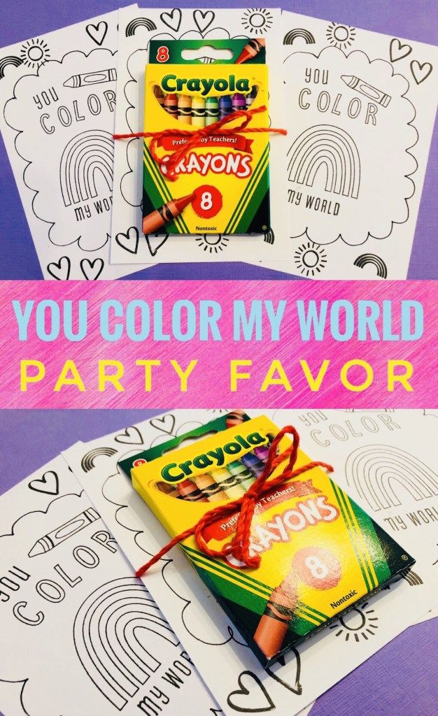 90 Coloring Book Party Favors 23
