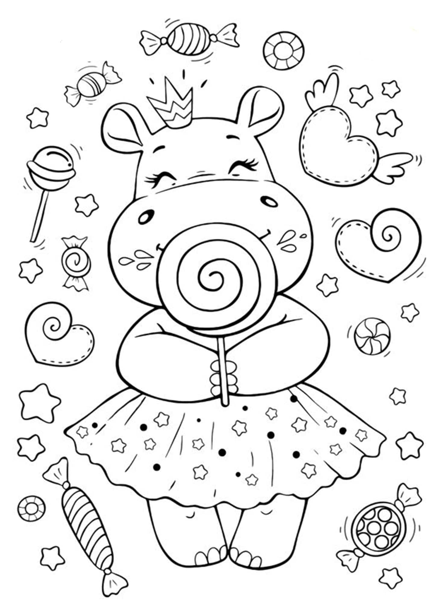 90 Cute Preppy Coloring Pages 25
