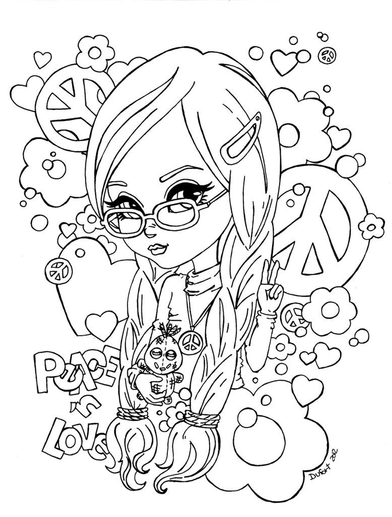 90 Cute Preppy Coloring Pages 3