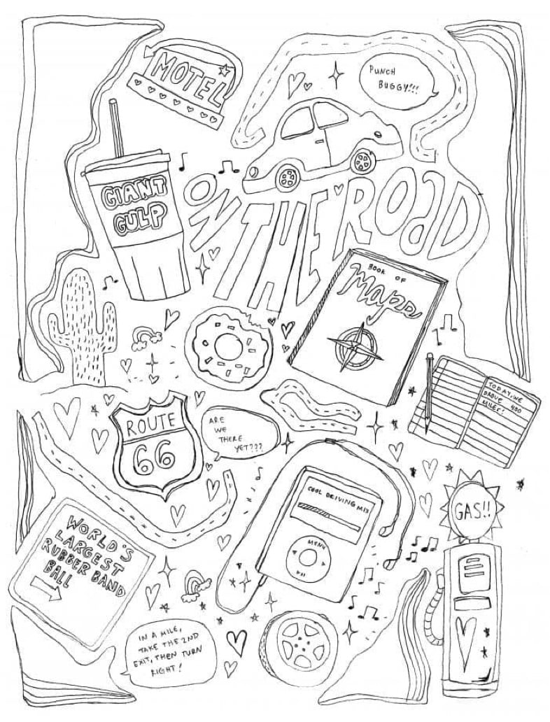 90 Cute Preppy Coloring Pages 5