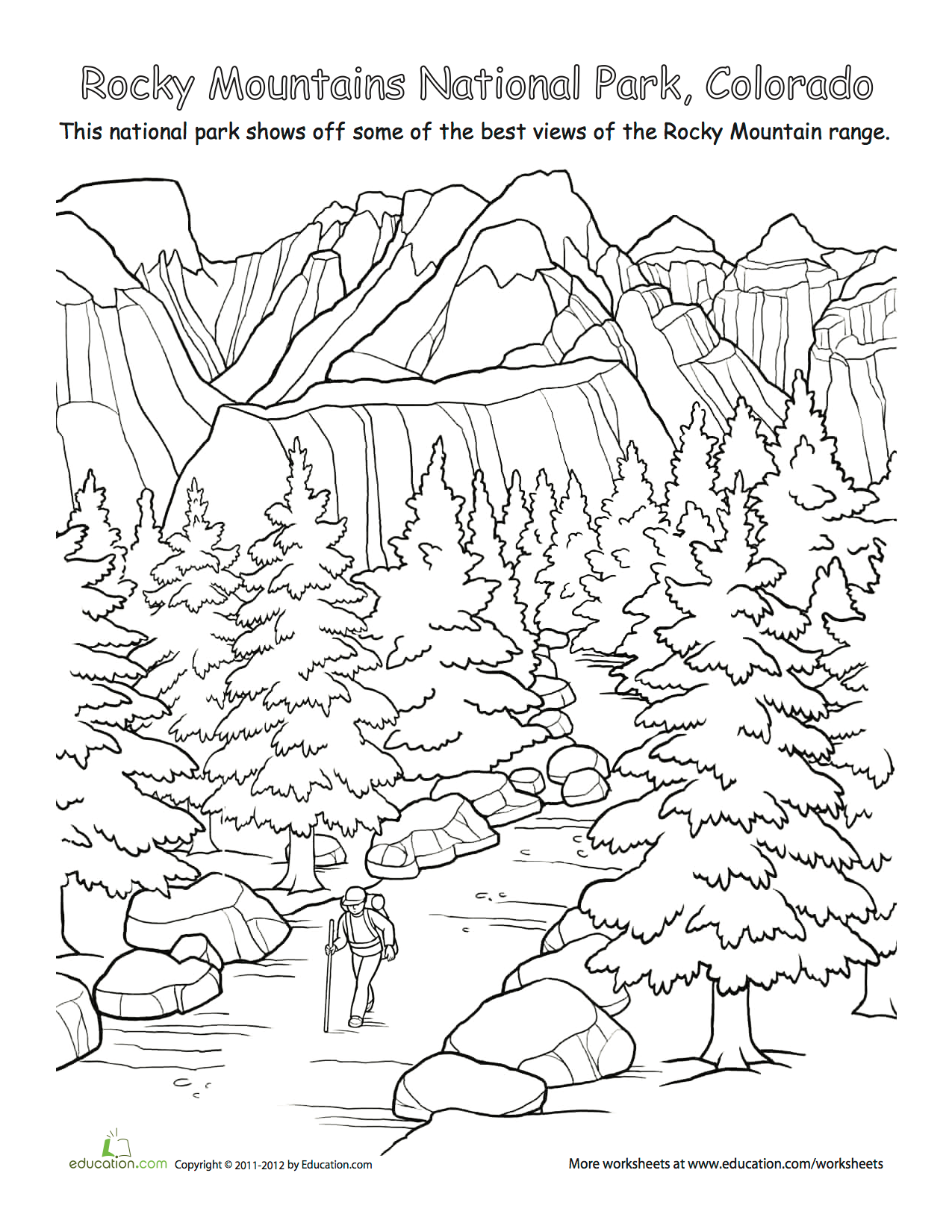 90 National Parks Coloring Pages 27