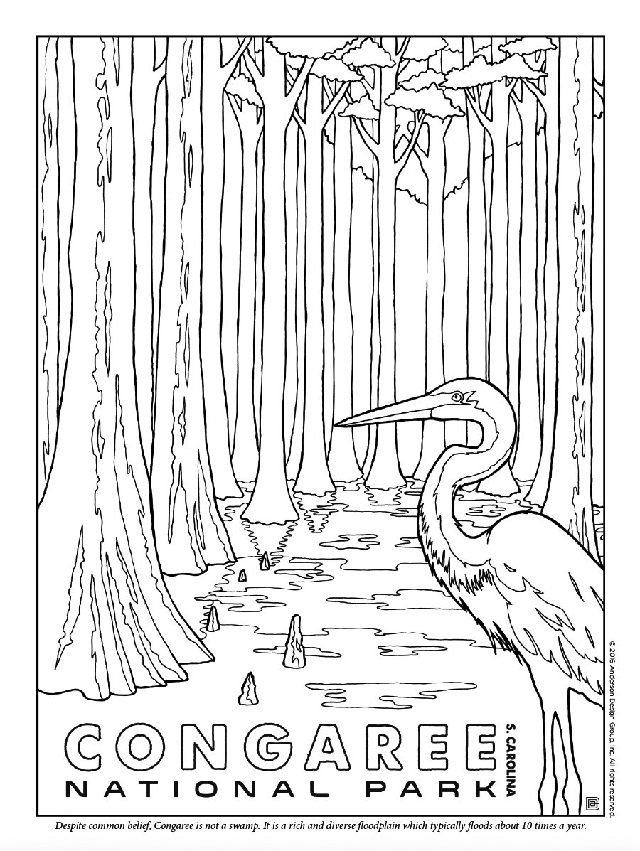 90 National Parks Coloring Pages 48