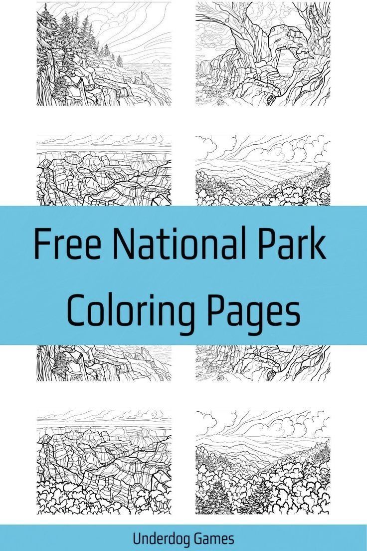 90 National Parks Coloring Pages 6