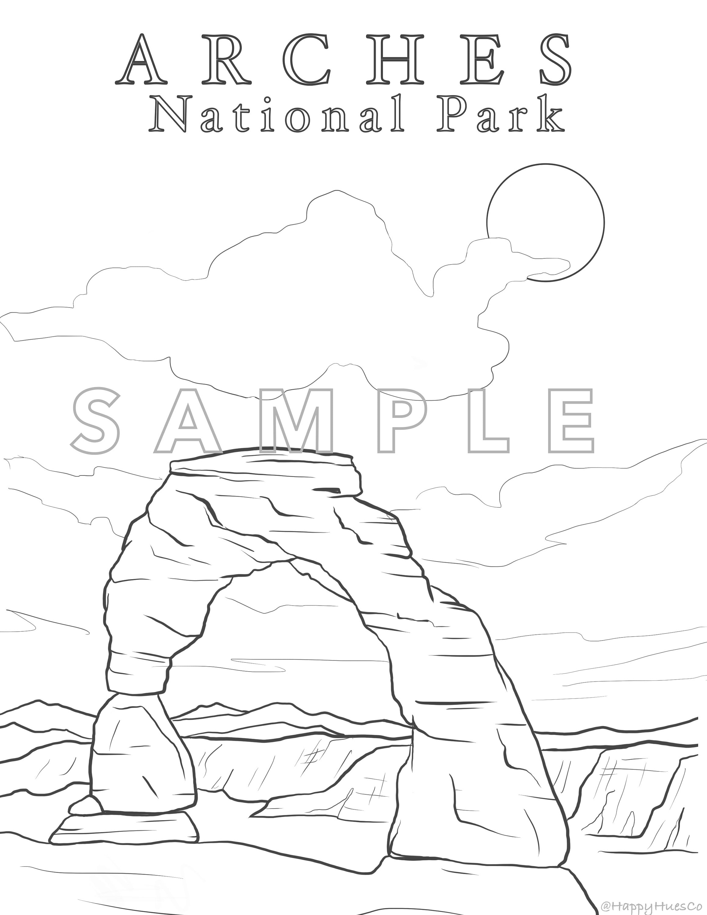 90 National Parks Coloring Pages 73