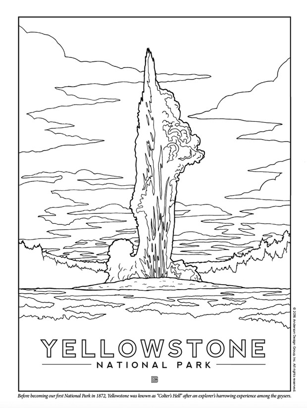 90 National Parks Coloring Pages 78