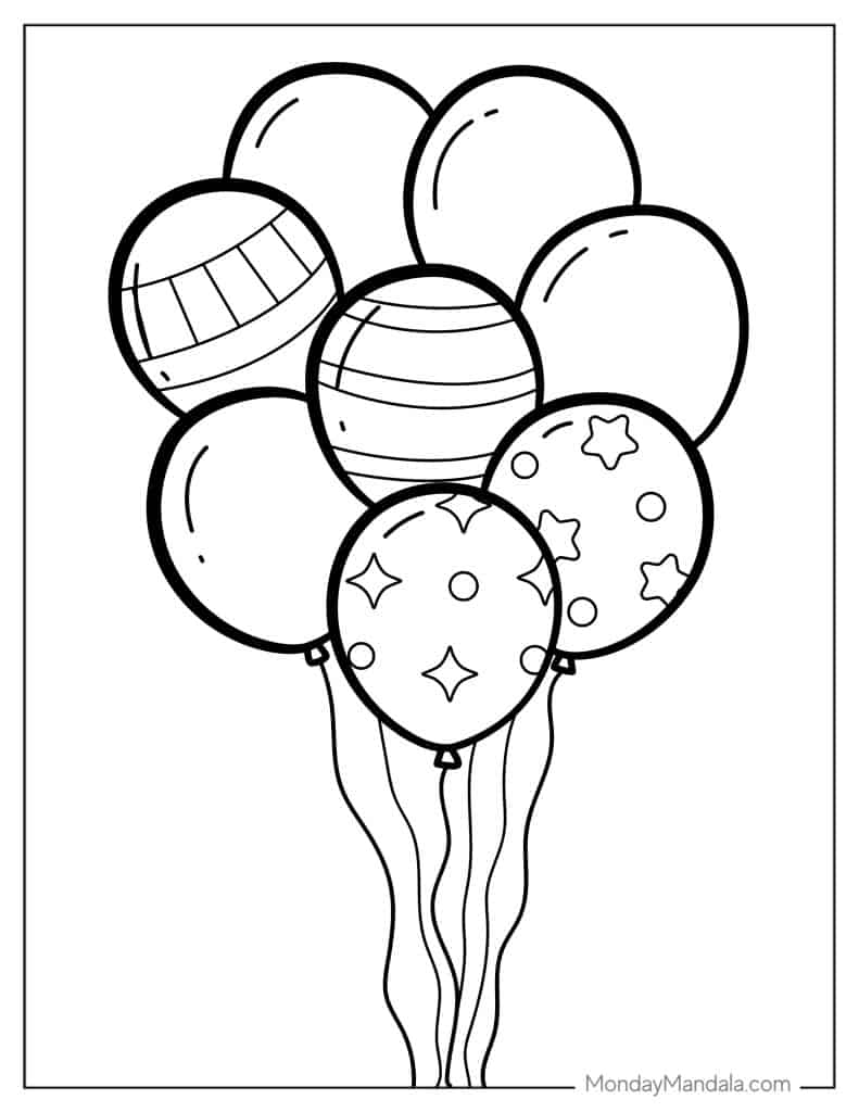 90 Printable Balloon Festival Coloring Pages 5