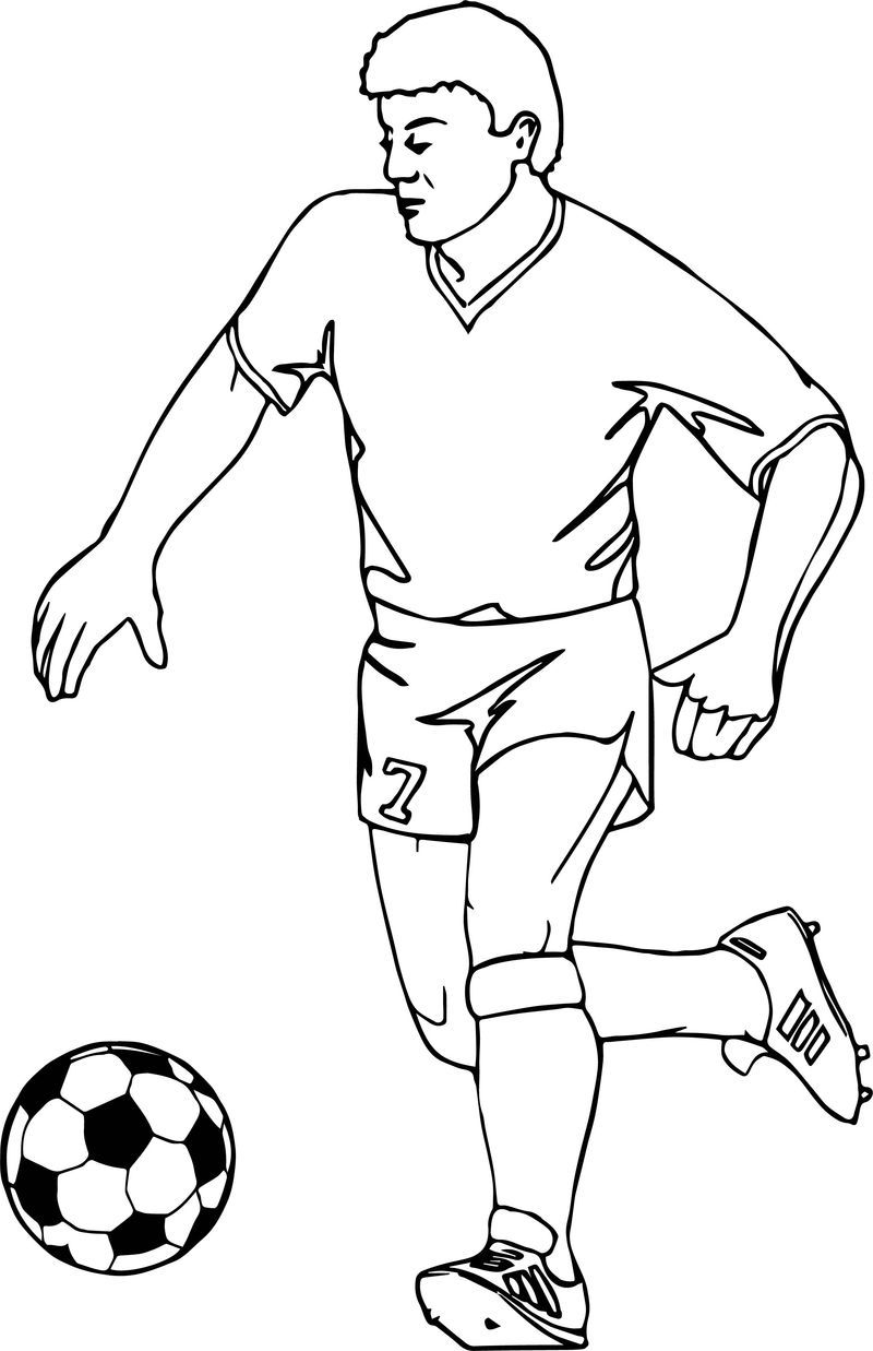 90 Printable Coloring Book Football Player 15