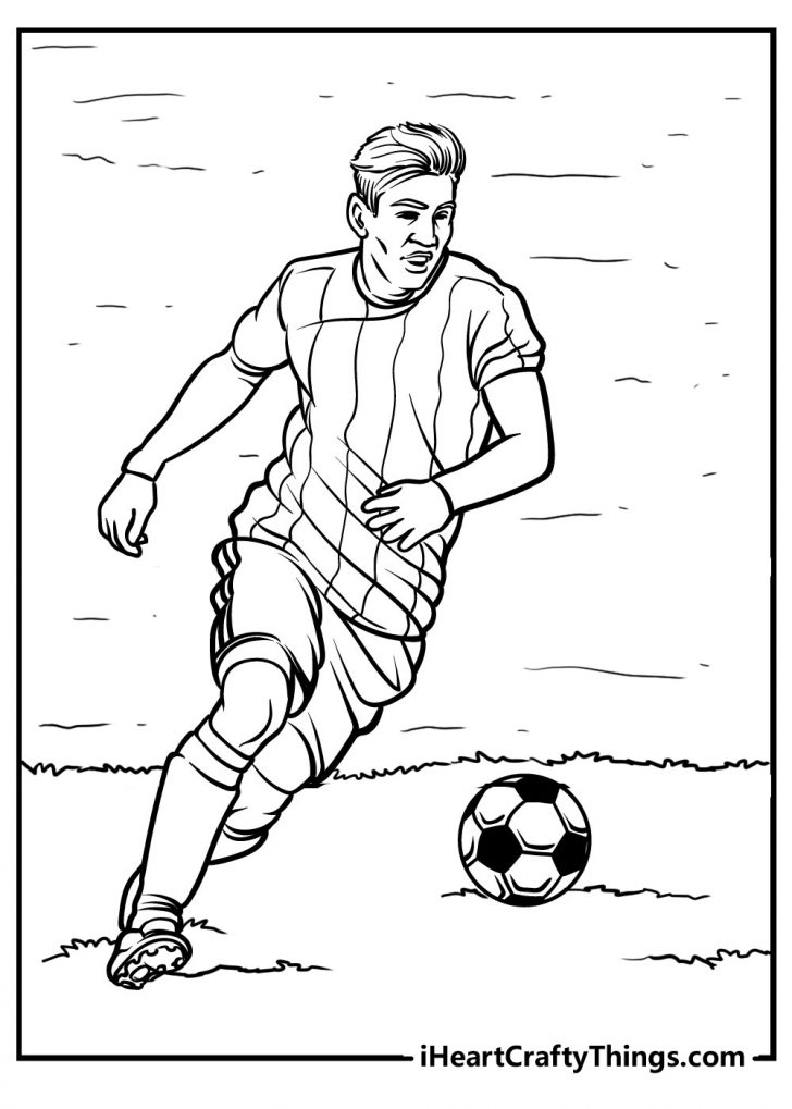 90 Printable Coloring Book Football Player 32
