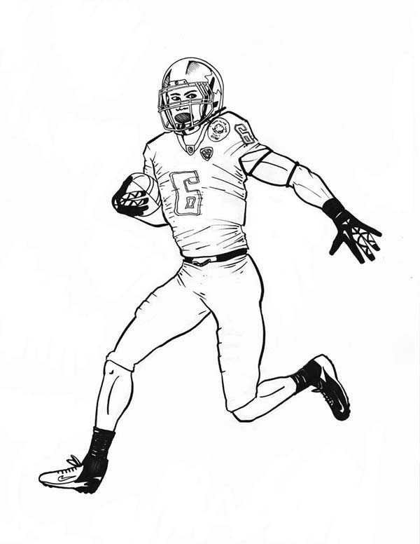 90 Printable Coloring Book Football Player 36