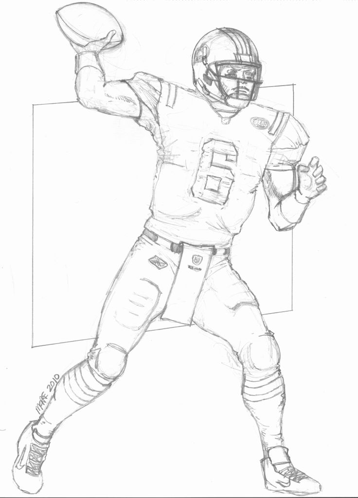 90 Printable Coloring Book Football Player 39