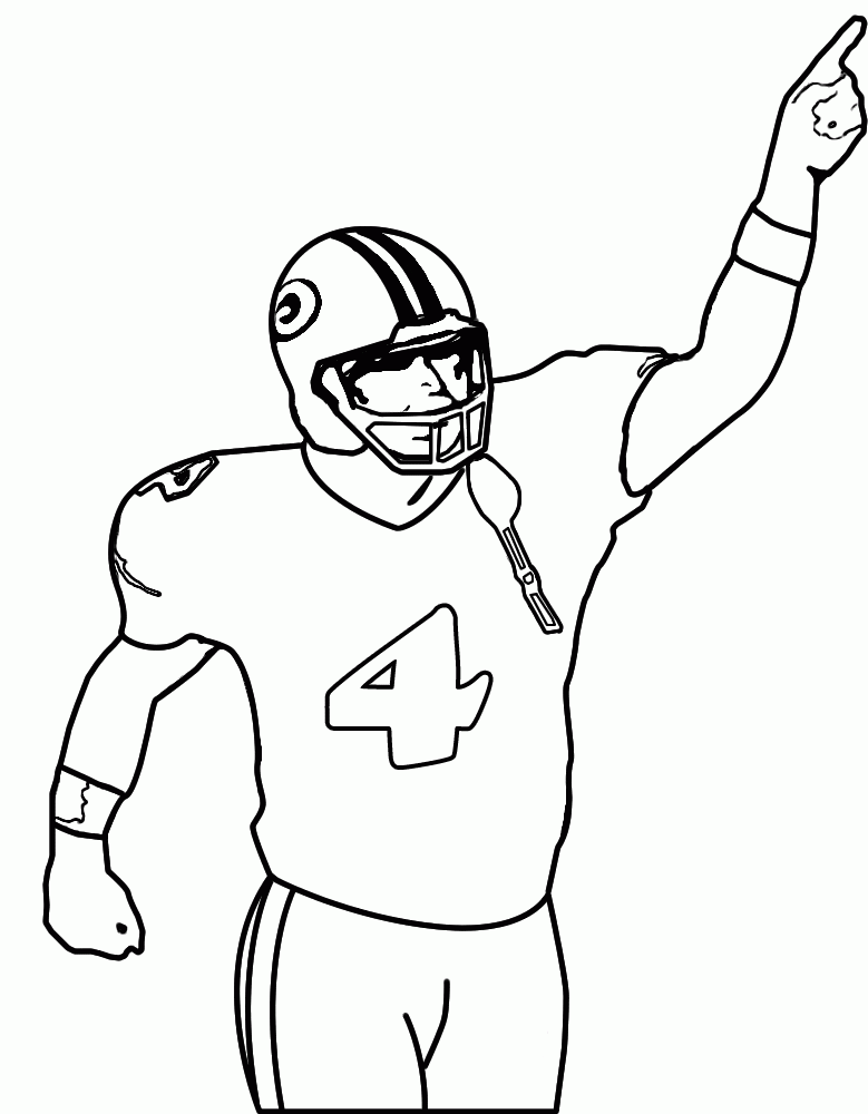 90 Printable Coloring Book Football Player 53