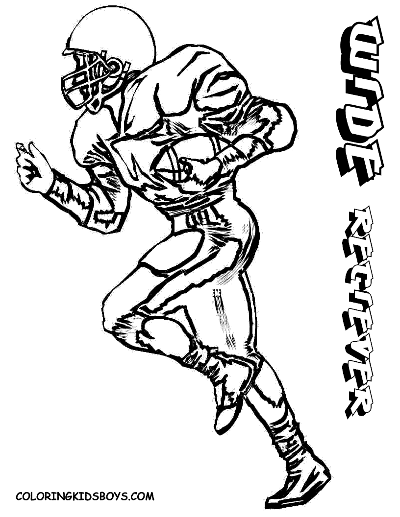 90 Printable Coloring Book Football Player 57