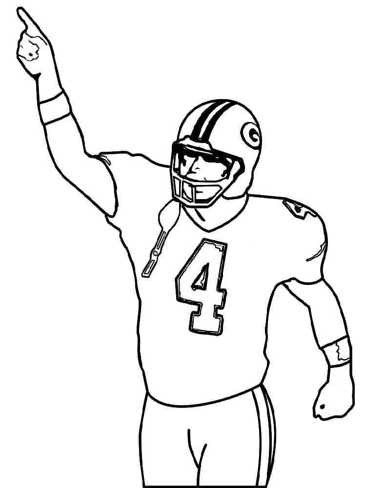 90 Printable Coloring Book Football Player 58