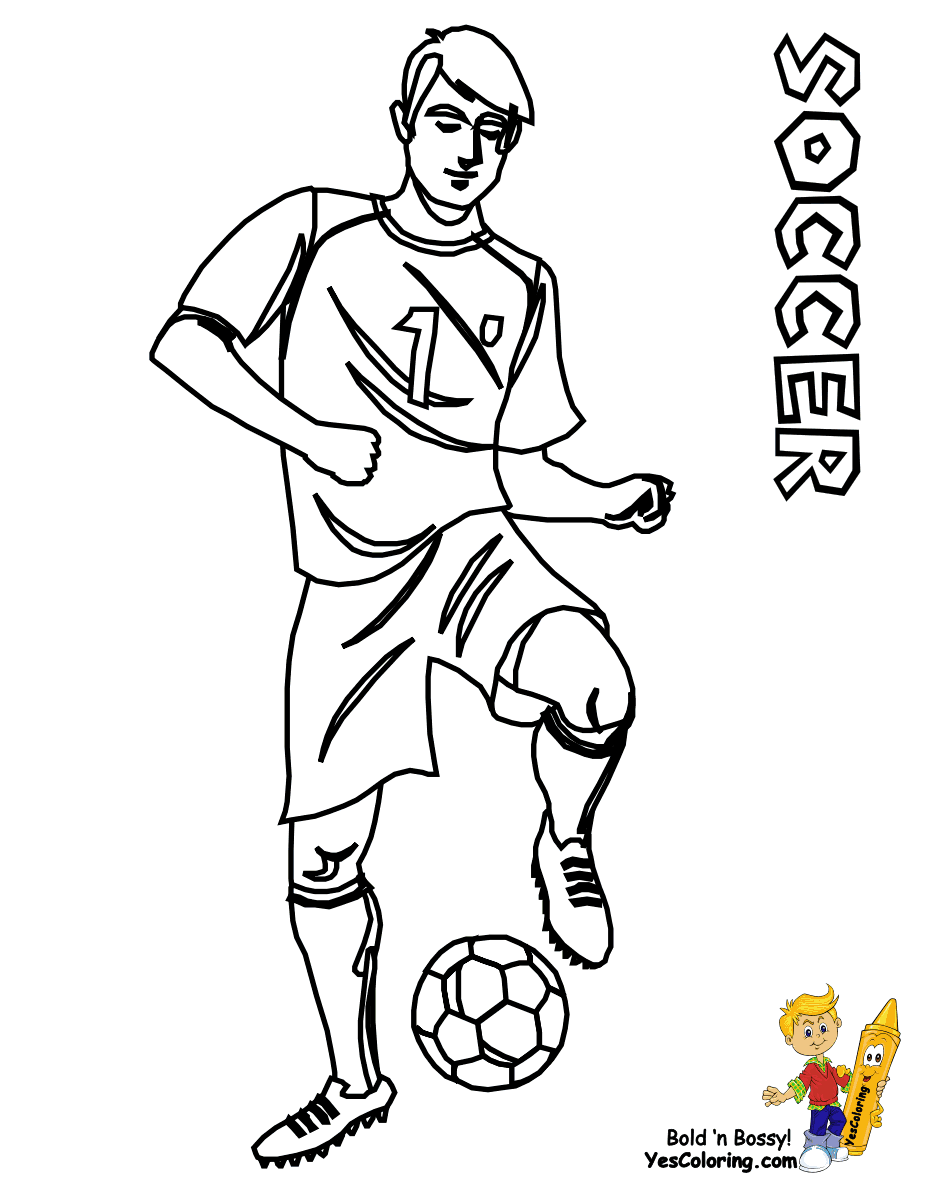 90 Printable Coloring Book Football Player 6