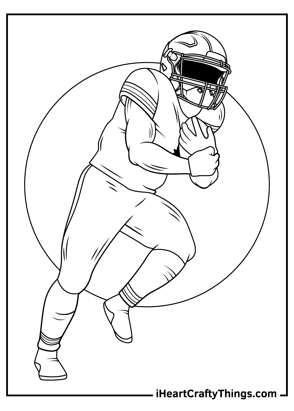 90 Printable Coloring Book Football Player 63