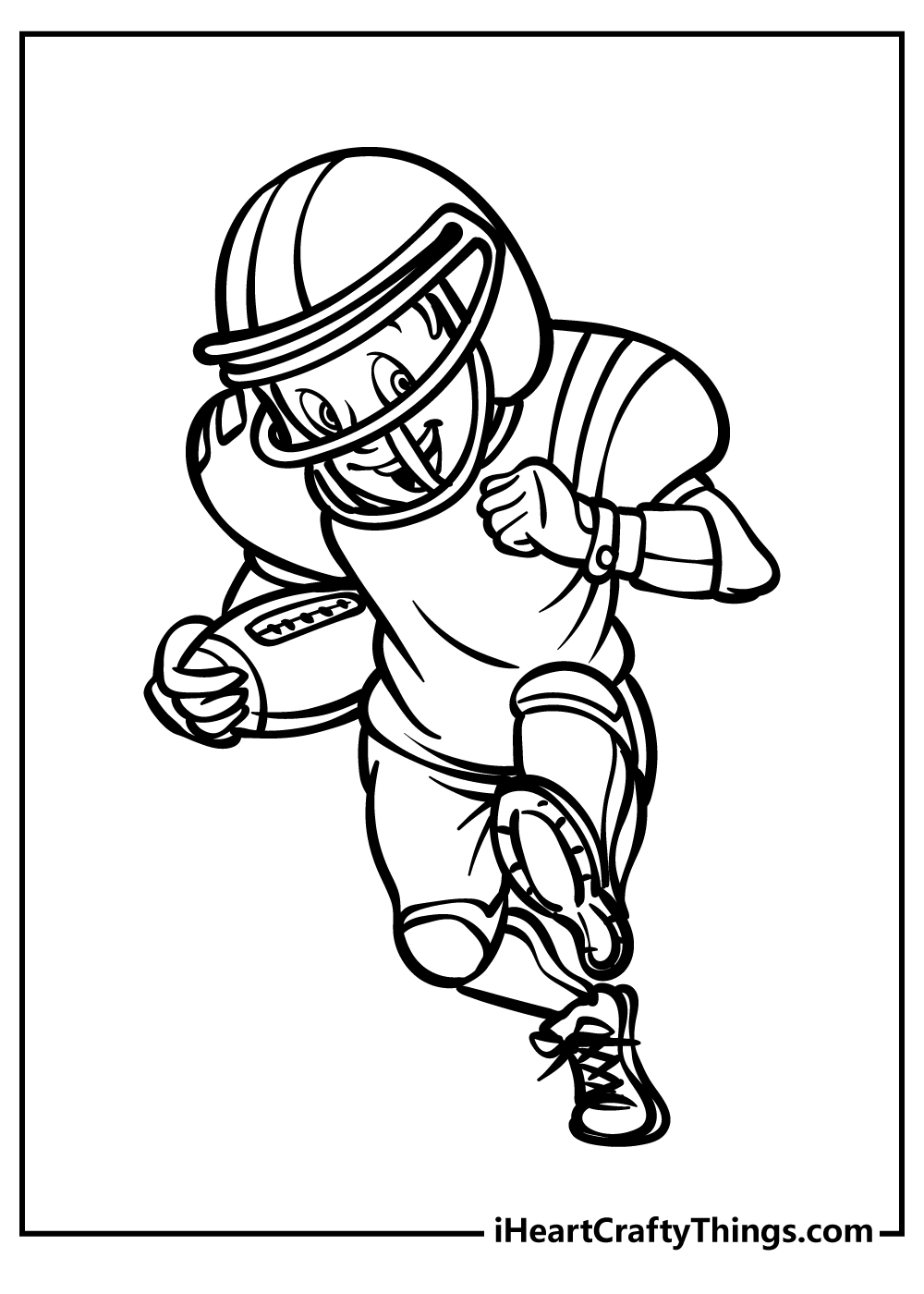 90 Printable Coloring Book Football Player 66