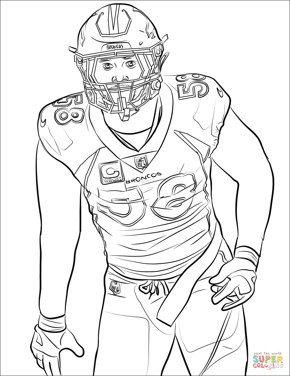 90 Printable Coloring Book Football Player 76