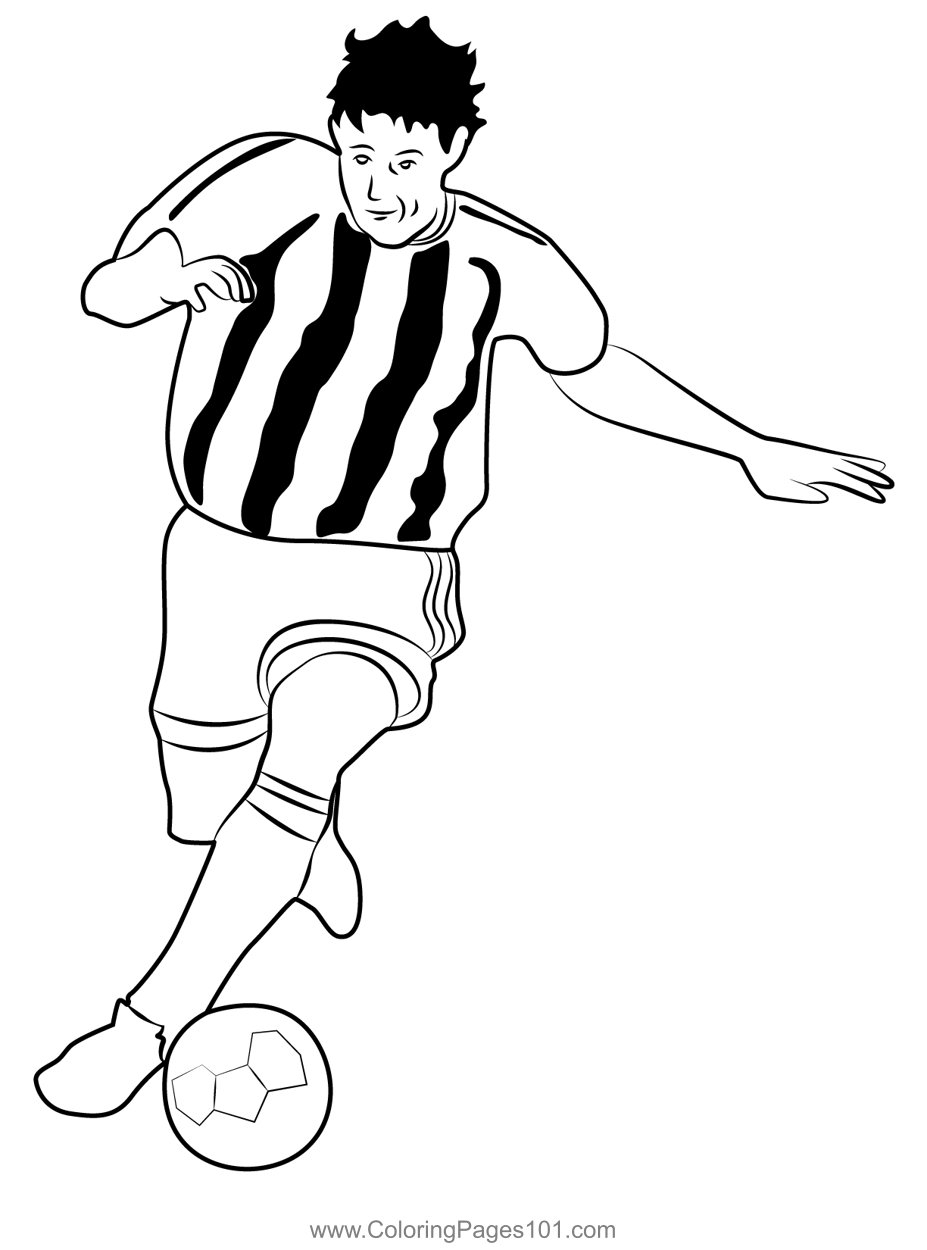90 Printable Coloring Book Football Player 79
