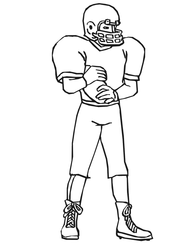 90 Printable Coloring Book Football Player 80
