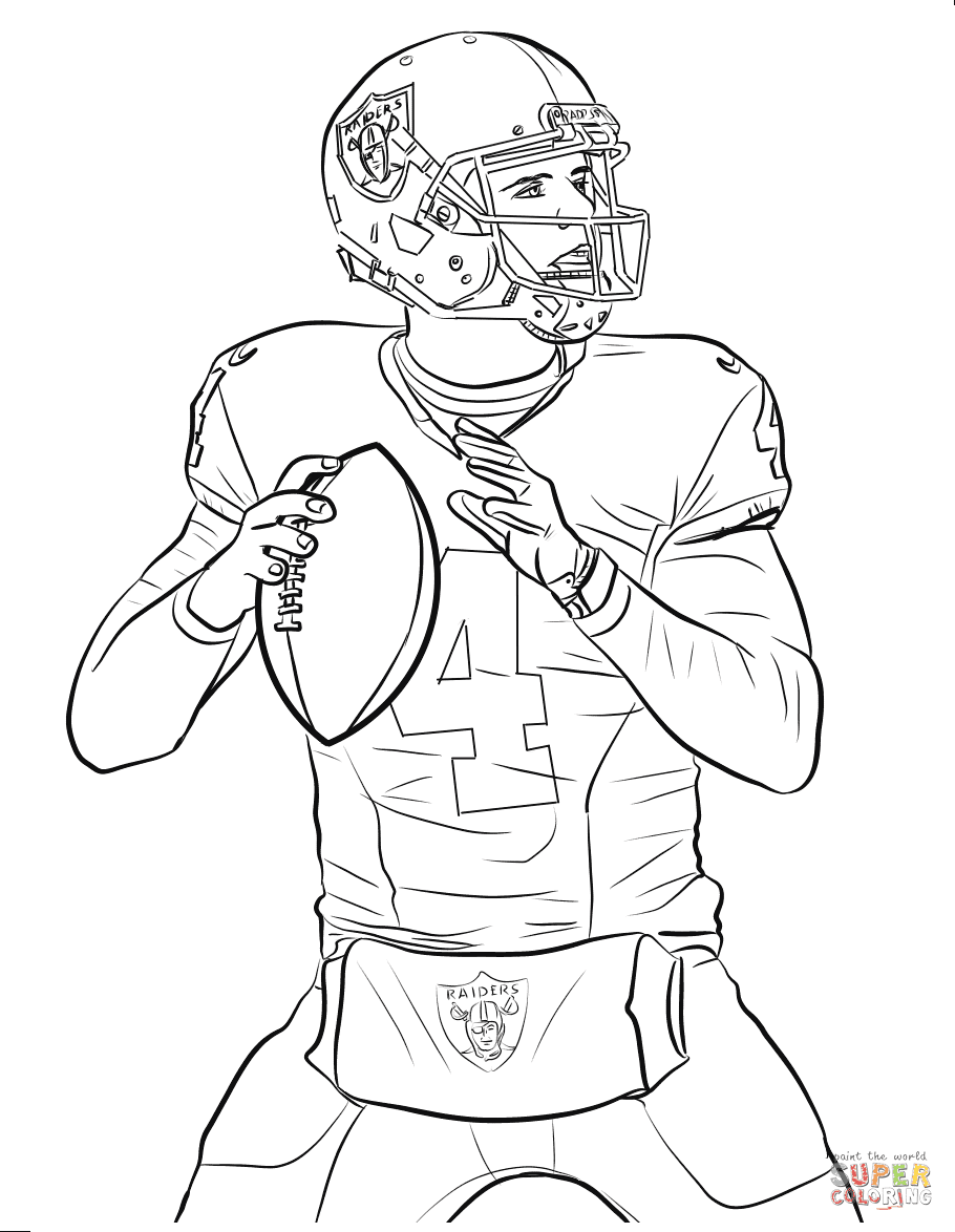 90 Printable Coloring Book Football Player 93
