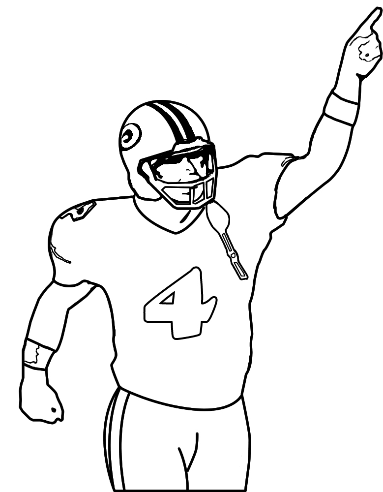 90 Printable Coloring Book Football Player 94